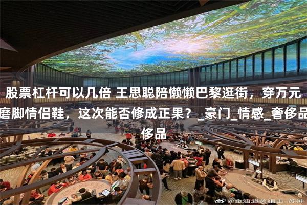 股票杠杆可以几倍 王思聪陪懒懒巴黎逛街，穿万元磨脚情侣鞋，这次能否修成正果？_豪门_情感_奢侈品